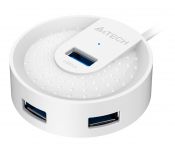 USB- A4Tech HUB-30 4  USB 3.0 White