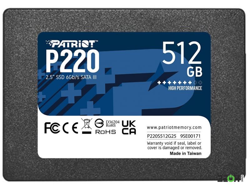 SSD Patriot P220 512GB P220S512G25 купить в Гомеле - цена в интернет-магазине ZEON