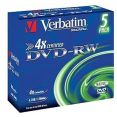  DVD-RW Verbatim 4.7Gb 4x Jewel case (5) (43285)