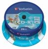 CD-R  Verbatim AZO Printable 700Mb 52x 43439 (CakeBox, 25 .)