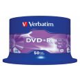 DVD+R  Verbatim 4.7Gb 16x DLP Matt Silver  50 . CakeBox 043550