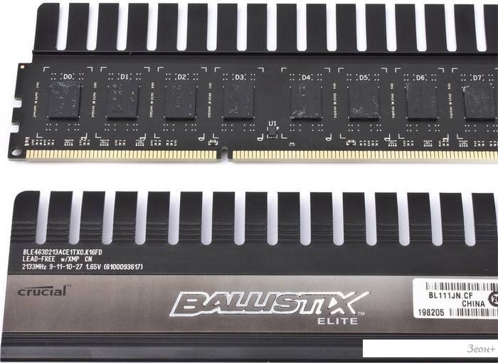 Тайминги оперативной памяти crucial ballistix