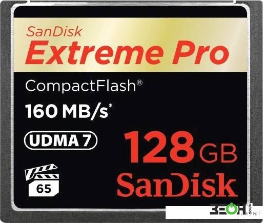 Карта памяти SanDisk Extreme Pro CompactFlash 128GB [SDCFXPS-128G-X46] купить в Гомеле - цена в интернет-магазине ZEON