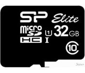   Silicon-Power microSDHC Elite UHS-1 (Class 10) 32GB [SP032GBSTHBU1V10]