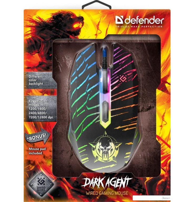 Игровая мышь Defender Dark Agent GM-590L