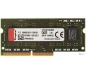   Kingston ValueRAM 4GB DDR3 SODIMM PC3-12800 KVR16S11S8/4WP