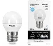   Gauss Elementary Globe 6W E27 6500K 53236