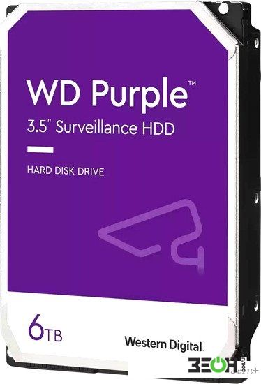 Жесткий диск WD Purple 6TB WD64PURZ купить в Гомеле - цена в интернет-магазине ZEON
