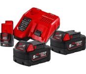     Milwaukee M18 M18NRG-502 4933459217 (2 x 18/5  + 12/2  + 12-18)