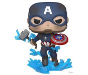  Funko Funko POP! Bobble Marvel Avengers Endgame Captain America w/Broken Shield&Mjolnir