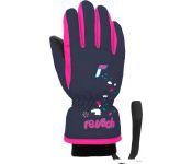   Reusch Kids 6285105-4540 (- 3, Dress Blue/Knockout Pink)