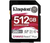   Kingston Canvas React Plus V60 SDXC 512GB