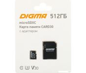   Digma MicroSDXC Class 10 Card30 DGFCA512A03