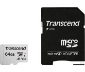   Transcend microSDXC 300S 64GB +  [TS64GUSD300S-A]