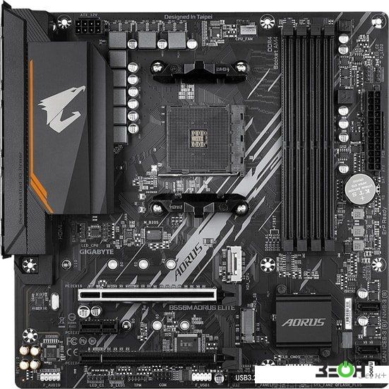 Материнская плата Gigabyte B550M Aorus Elite (rev. 1.0) купить в Гомеле - цена в интернет-магазине ZEON