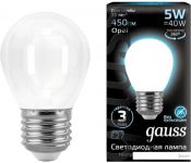   Gauss Filament Globe G45 E27 5  4100  105202205