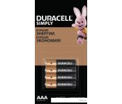  DURACELL Simply AAA LR03 4 .