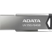 USB Flash A-Data UV350 64GB () [AUV350-64G-RBK]