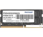   Patriot Signature Line 32GB DDR4 SODIMM PSD432G32002S